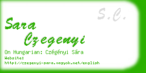 sara czegenyi business card
